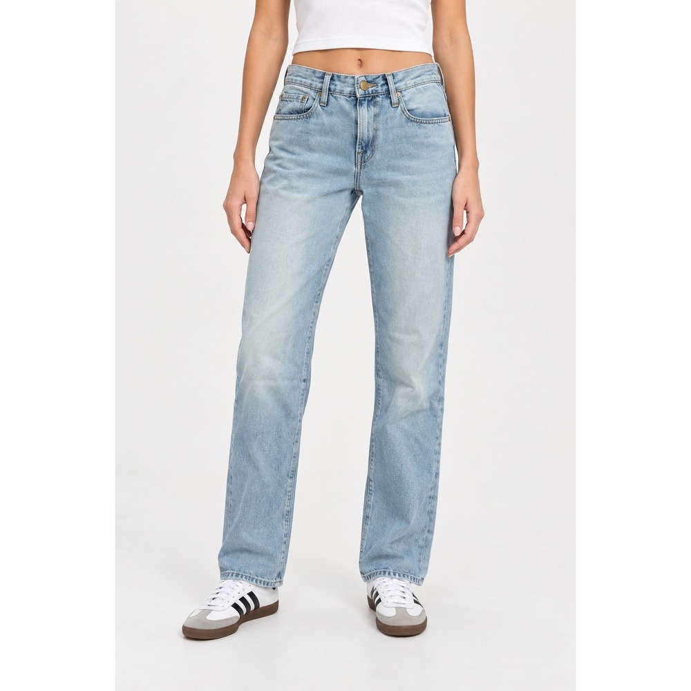 Frame Denim Le Grand Garcon Parkside Jeans Light Wash Straight Leg Size 25
